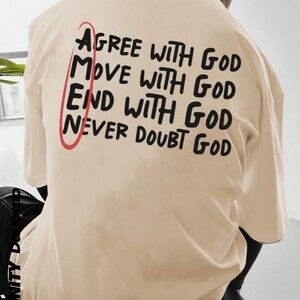 SHEIN Tan Short Sleeve Tee